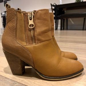 Aldo Chestnut Ankle Booties